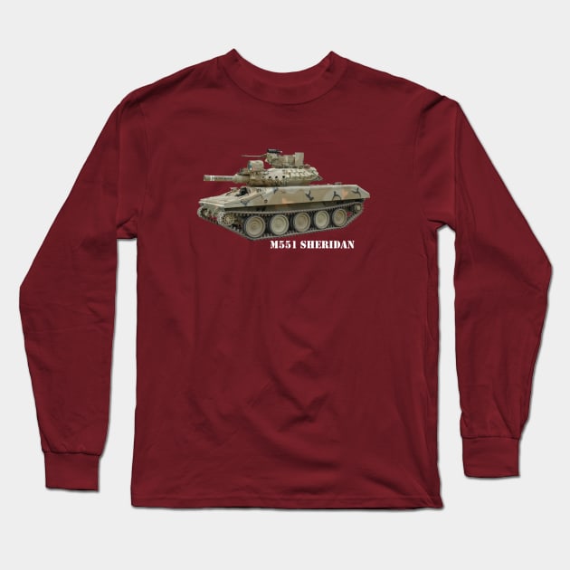 M551 Sheridan Long Sleeve T-Shirt by Toadman's Tank Pictures Shop